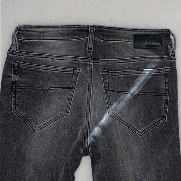 🔥 Diesel SKINZEE Super Skinny Grey Jeans Women - Picture 7 of 8